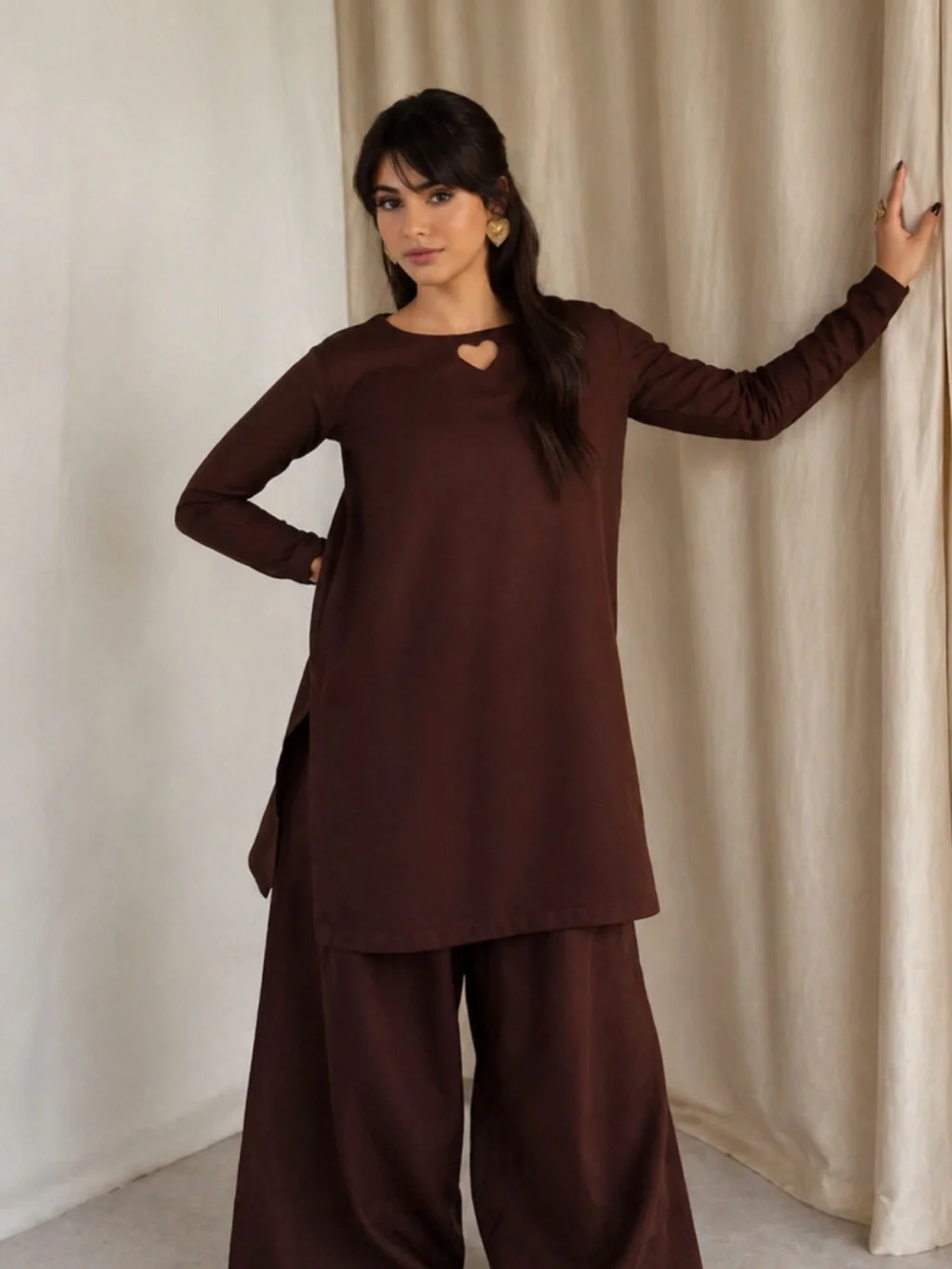 Size L - 2 piece farshi shalwar kameez Arabic lawn super comfy - Picture 1 of 5